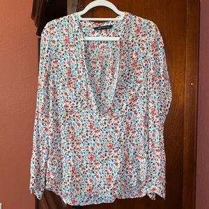 Oversized Zara floral top
